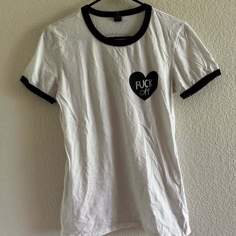 Skate- Fuck Off Ringer Tee - Picture 2 of 5